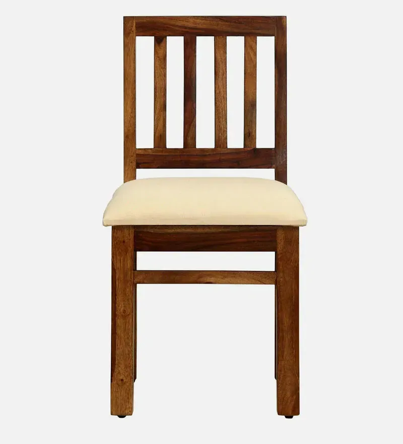 Patron Sheesham Wood Dining Chair with Beige Cushion In Provincial Teak Finish (Set Of 2).jpg3.webp