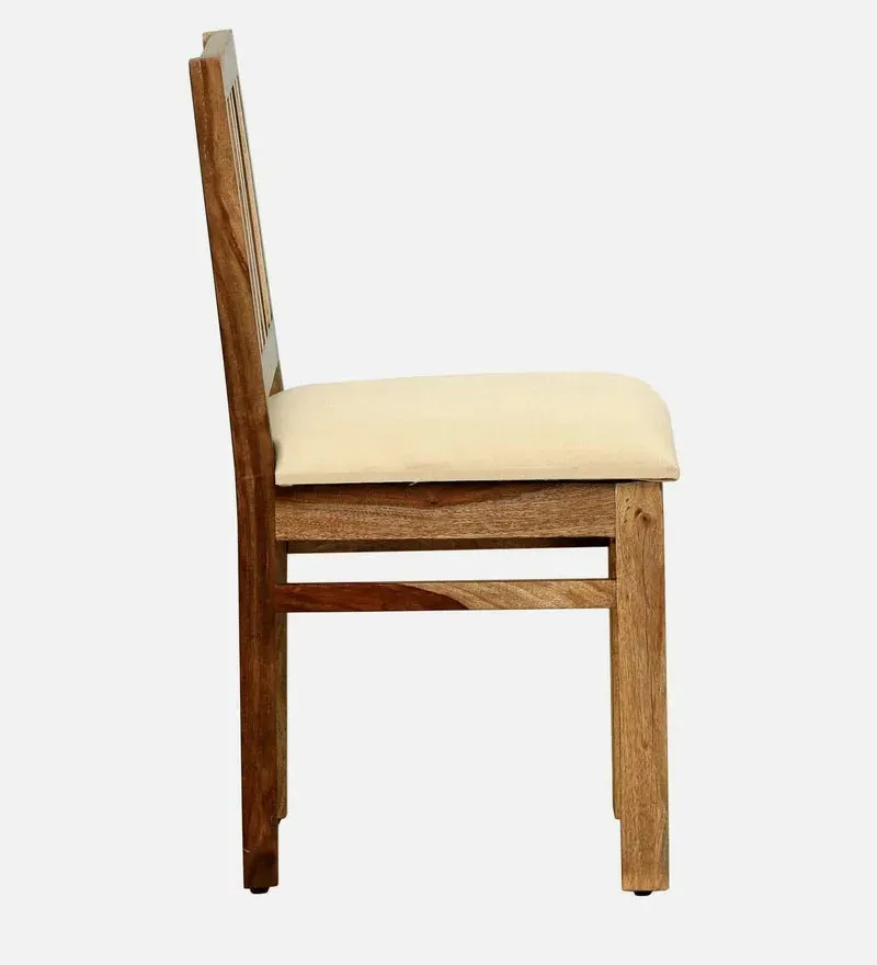 Patron Sheesham Wood Dining Chair with Beige In Rustic Teak Finish (Set Of 2).jpg4.webp