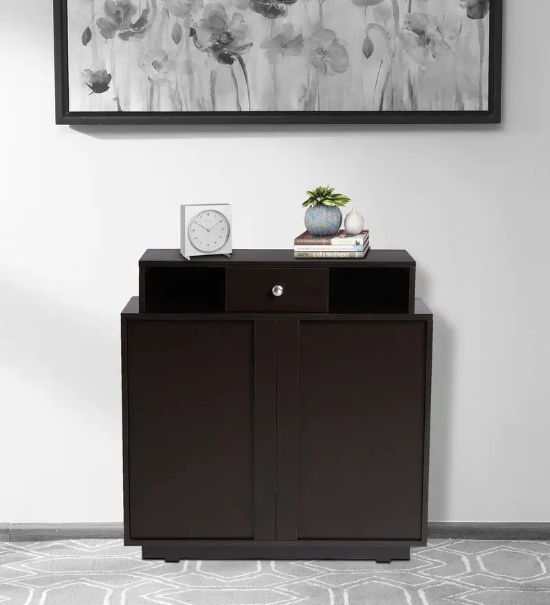 Peach Shoe Cabinet in Wenge Finish.webp