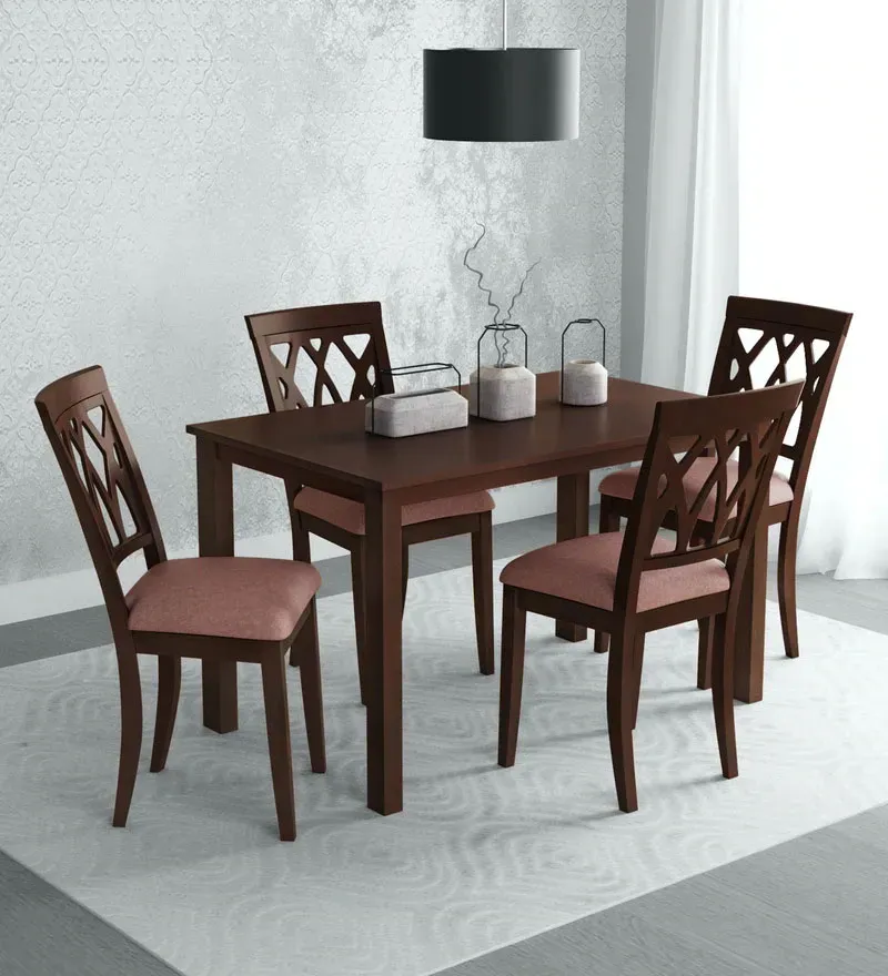 Peak Solid Wood 4 Seater Dining Set in Cappuccino Finish.jpg11.webp