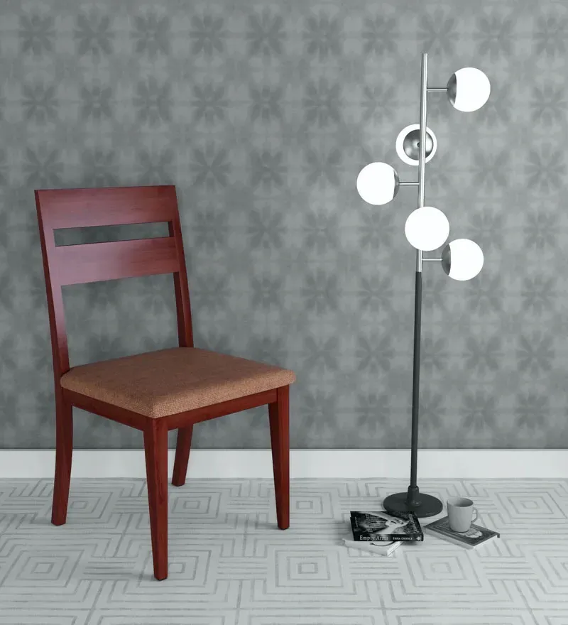 Pearl Solid Wood Dining Chairs in Beige Colour.webp