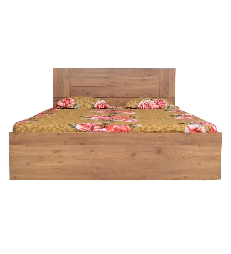Platina King Size Bed in Knotty Wood & Teak Finish with Box Storage.jpg4.webp