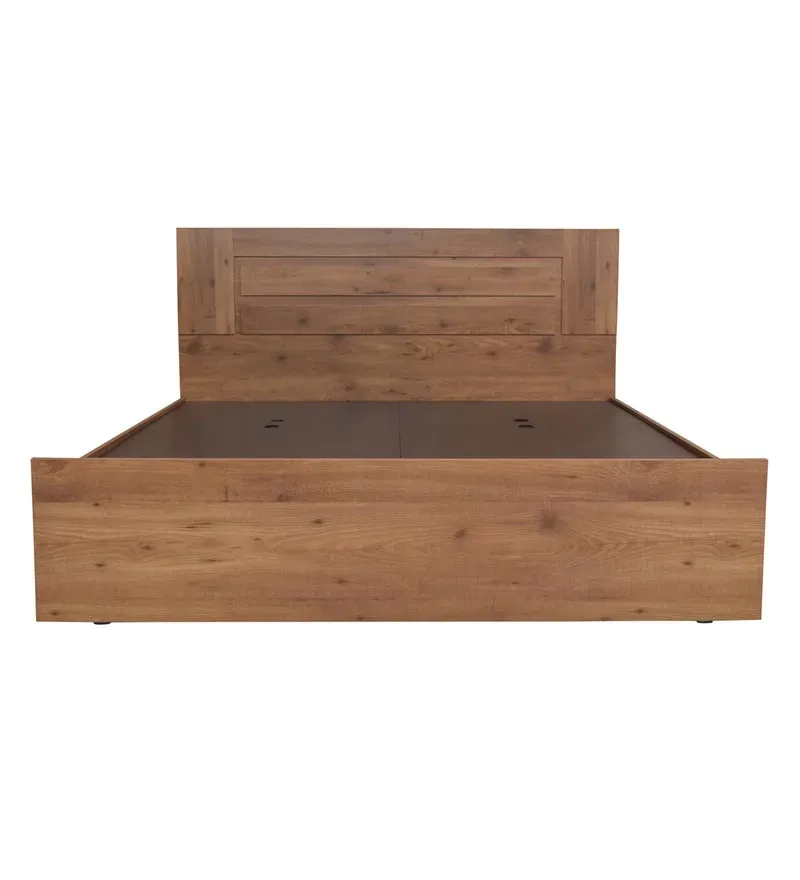 Platina King Size Bed in Knotty Wood & Teak Finish with Box Storage.jpg6.webp