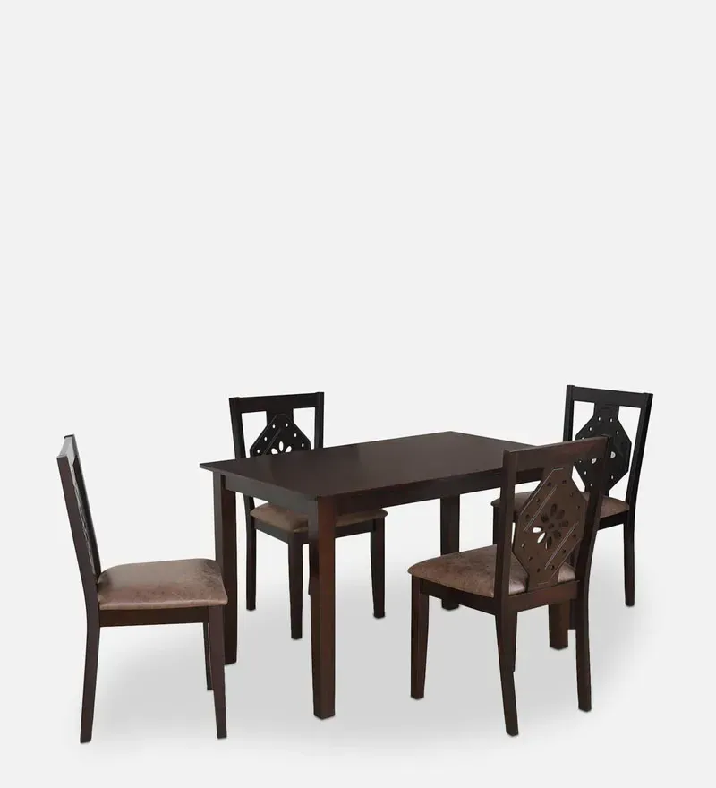 Precious Solid Wood 4 Seater Dining Set in Oak Finish.jpg15.webp