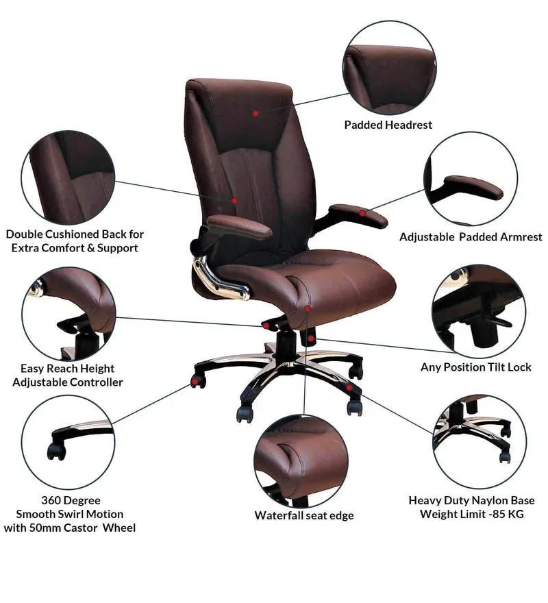 President Leatherette Executive Chair in Brown Colour.jpg3.webp