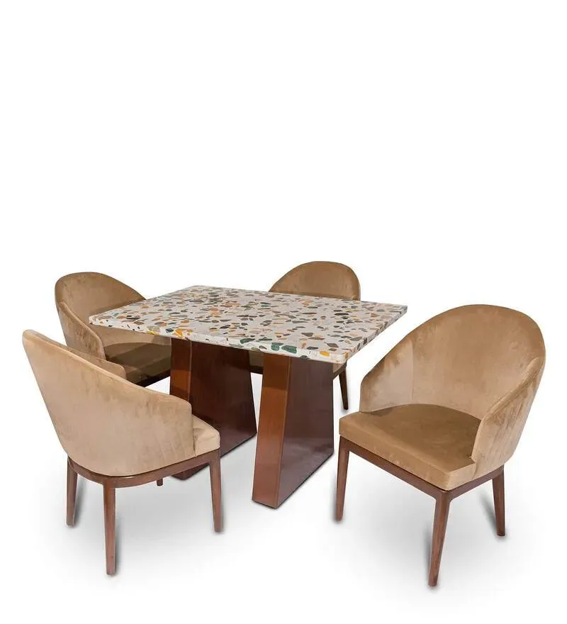 Pyramid Solid Wood 4 Seater Dining Set in Multi Colour.jpg3.webp