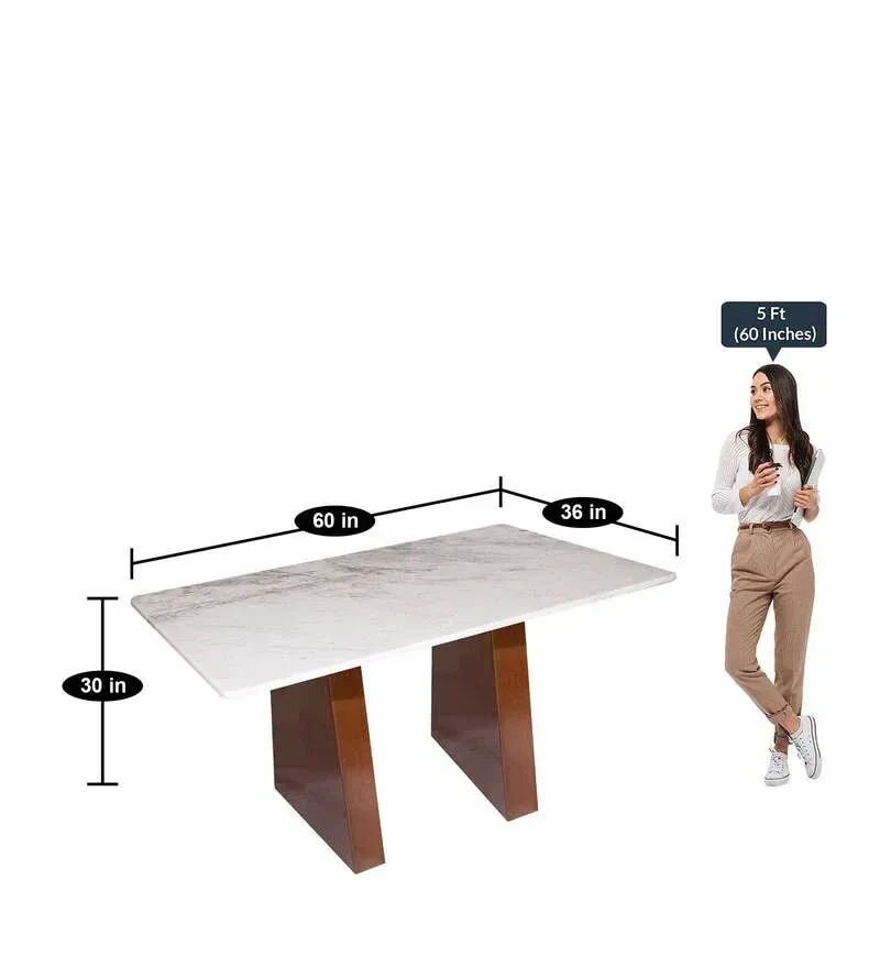 Pyramid Solid Wood 6 Seater Dining Set in White Finish with Bench.jpg8.webp