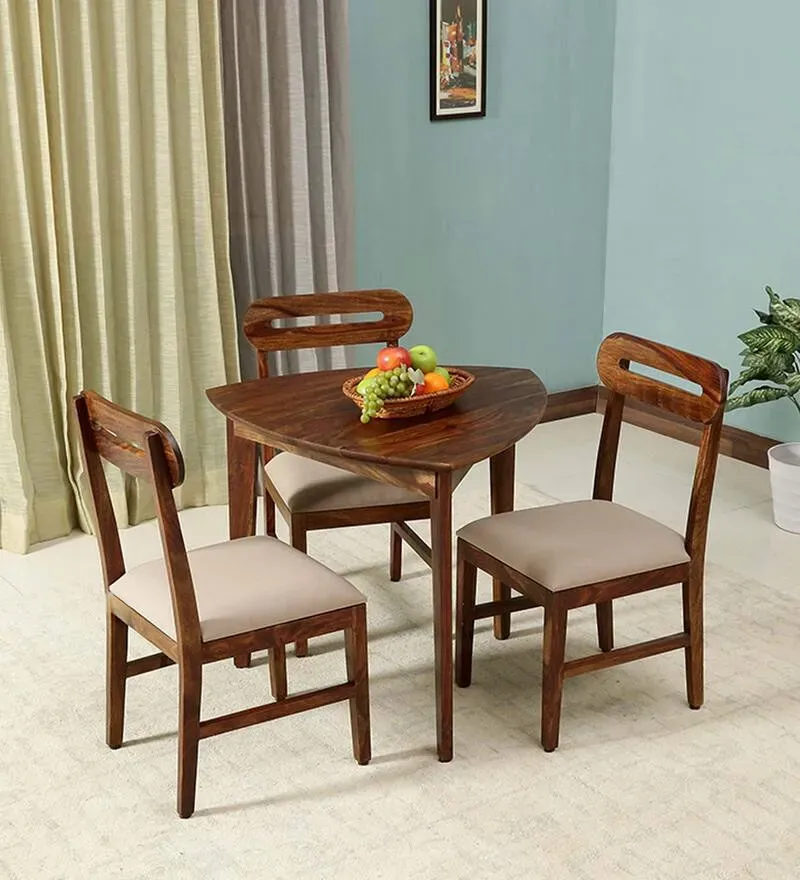 Rennes Sheesham Wood 3 Seater Dining Set in Provincial Teak Finish.jpg3.webp