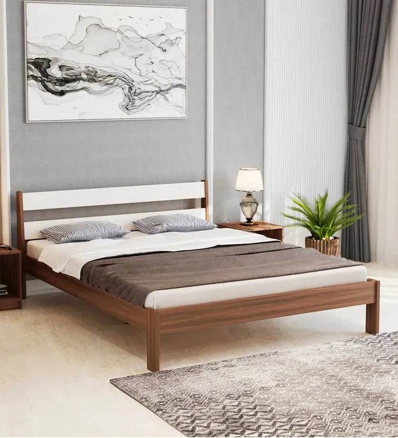 Roverb King Size Bed in Walnut Finish.webp