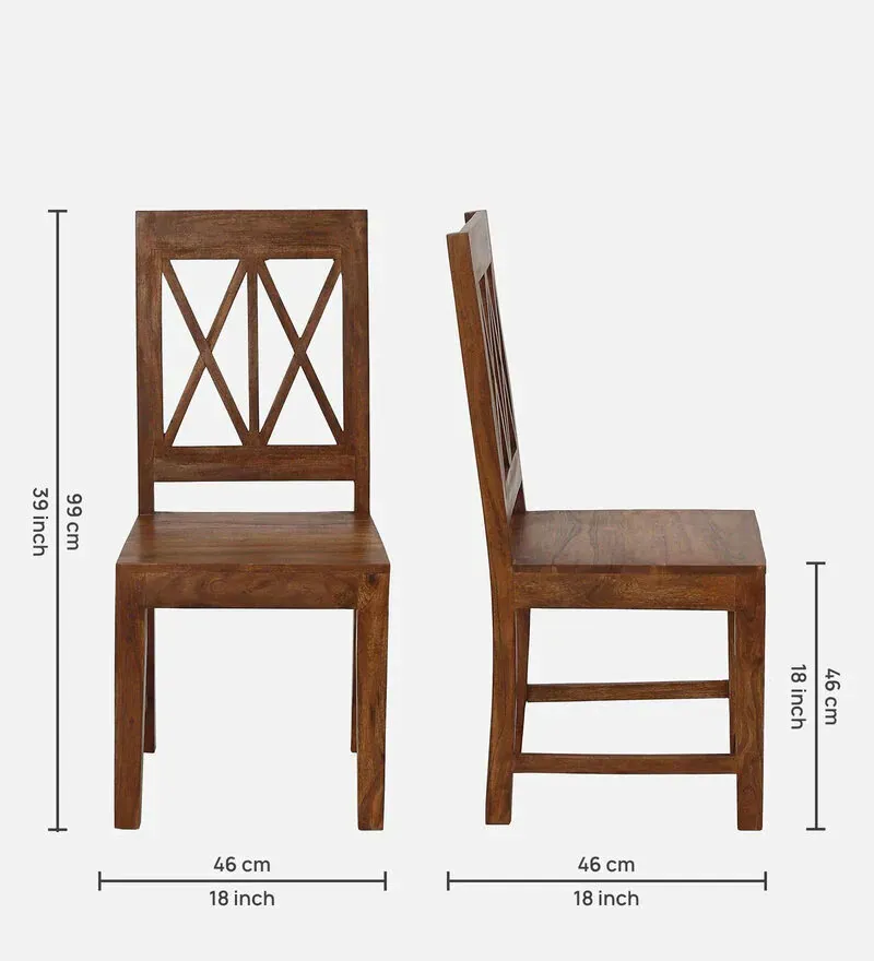 Rustic Solid Wood 6 Seater Dining Set in Brown Finish.jpg1.webp