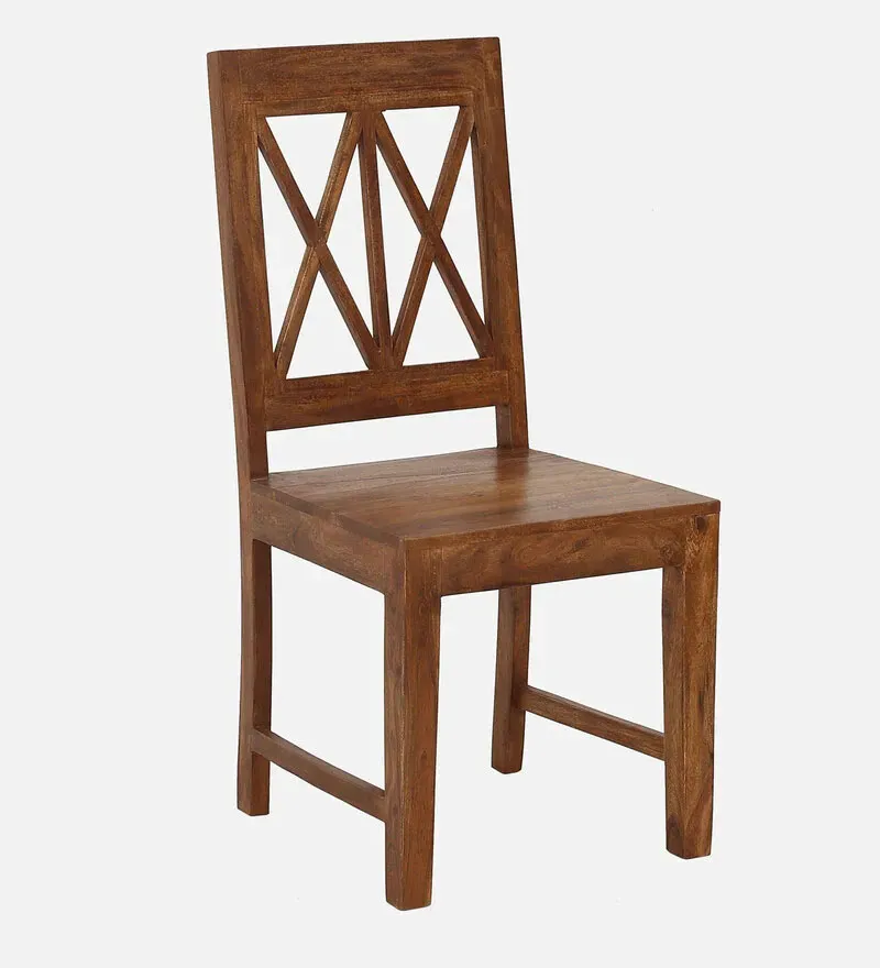 Rustic Solid Wood 6 Seater Dining Set in Brown Finish.jpg4.webp