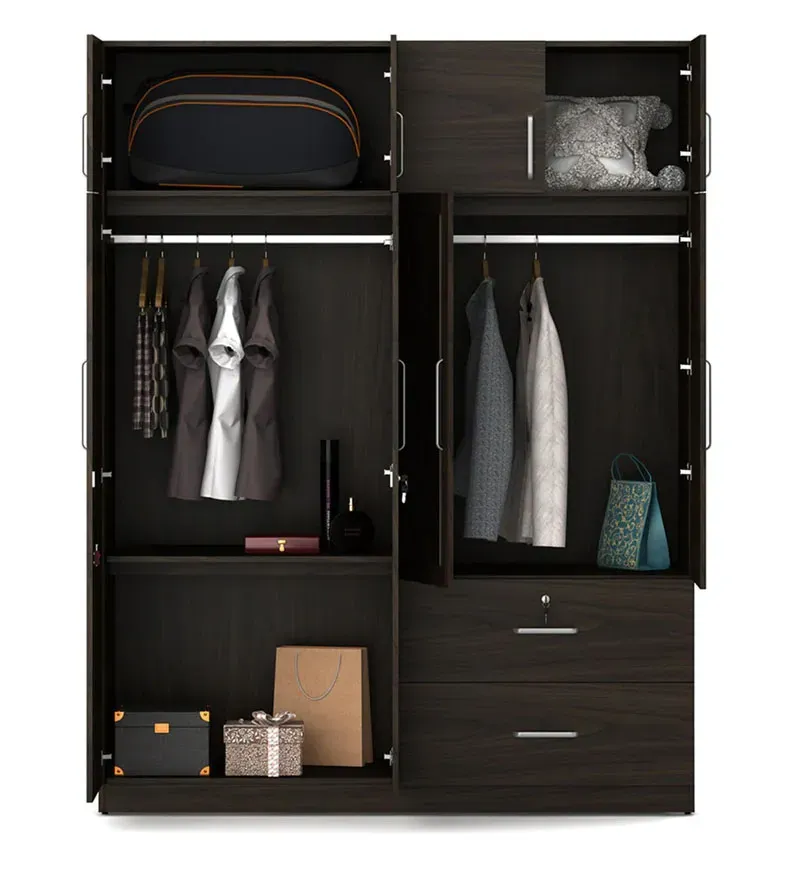 Saika 4 Door Wardrobe + Loft in Urban Walnut Finish with Mirror.jpg5.webp