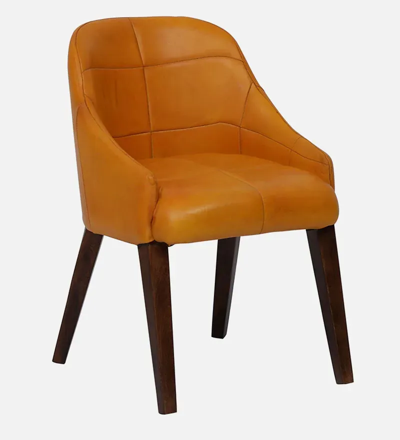 Schuller Leather Dining Chair In Yellow Colour.jpg2.webp