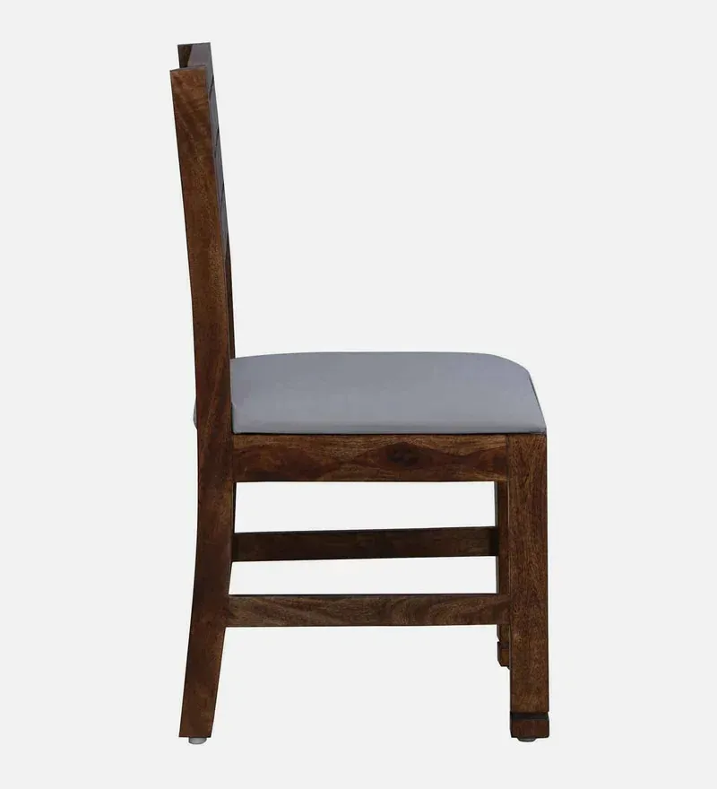 Segur Sheesham Wood 8 Seater Dining Set In Provincial Teak Finish with Grey Cushion.jpg9.webp