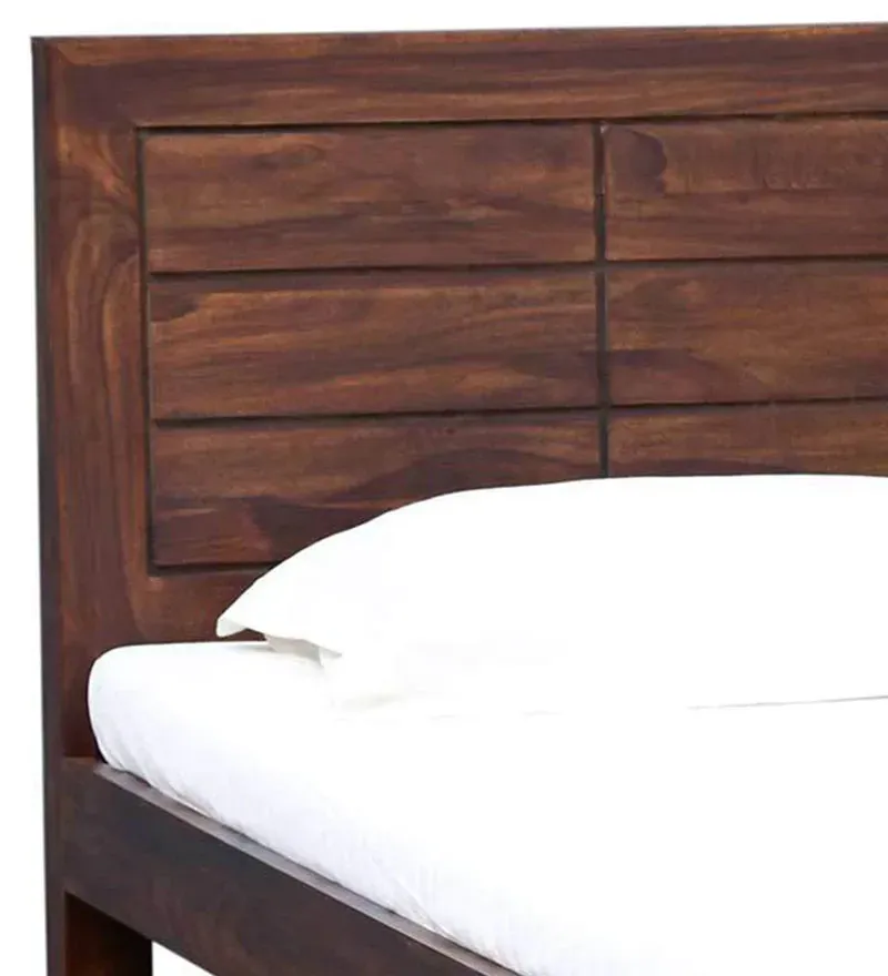 Segur Sheesham Wood Single Bed In Provincial Teak Finish With Drawer Storage.jpg8.webp