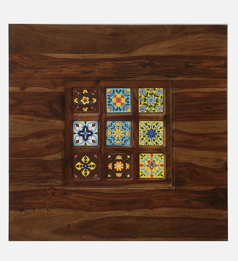 Siramika Sheesham Wood 4 Seater Dining Set In Provincial Teak Finish.jpg7.webp