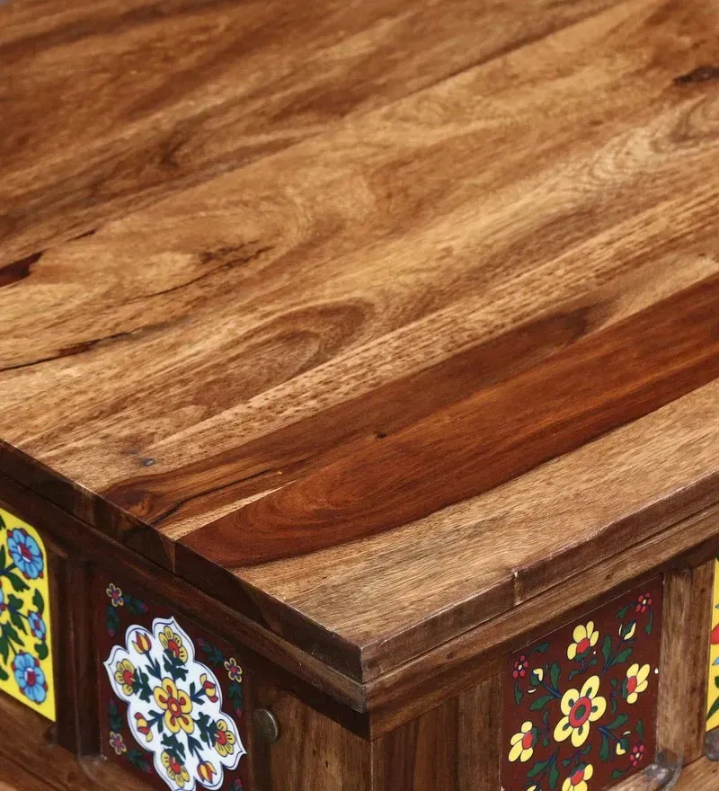 Siramika Sheesham Wood Coffee Table In Rustic Teak Finish.jpg6.webp
