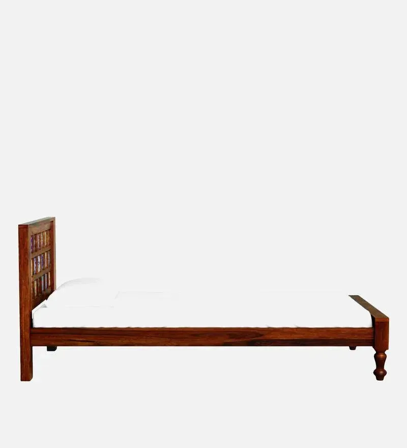 Siramika Sheesham Wood Single Bed In Honey Oak Finish.jpg4.webp