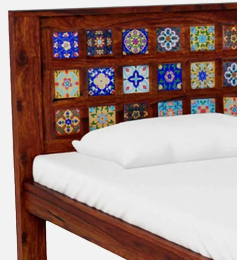 Siramika Sheesham Wood Single Bed In Honey Oak Finish.jpg6.webp