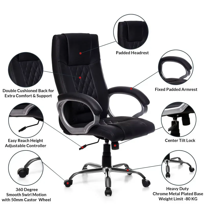 Smart Leatherette Executive Chair in Black Colour.jpg4.webp