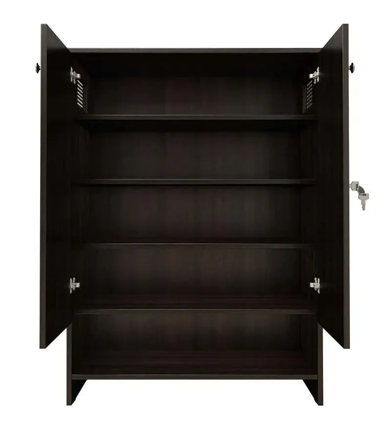 Smarto Shoe Cabinet in Dark Wallnut Finish.jpg4.webp