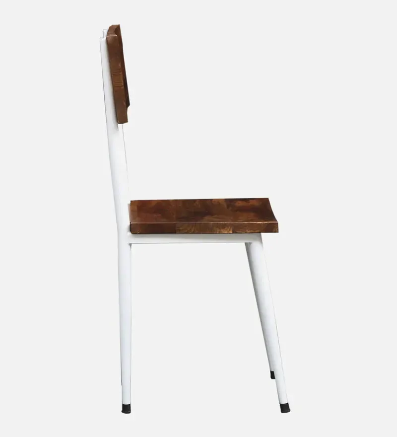 Socarras Solid Wood Dining Chair In Provincial Teak & White Finish.jpg4.webp