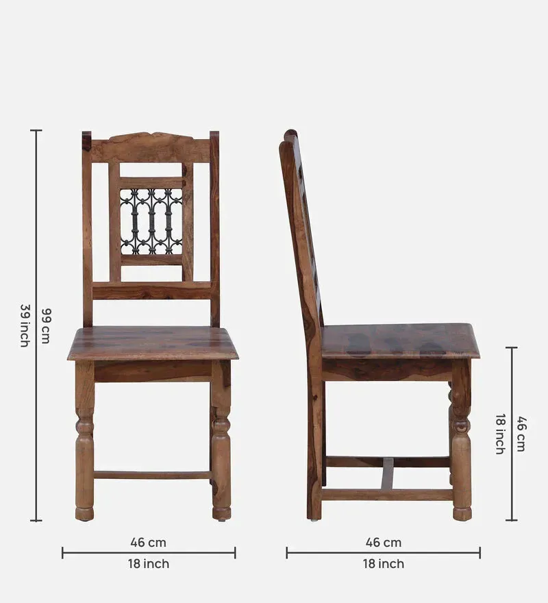 Stafford Sheesham Wood 4 Seater Dining Set In Rustic Teak Finish.jpg2.webp