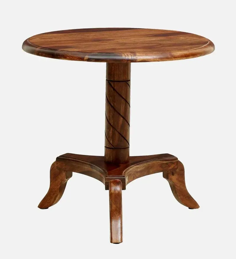 Stalley Sheesham Wood Round Coffee Table in Rustic Teak Finish.jpg3.webp