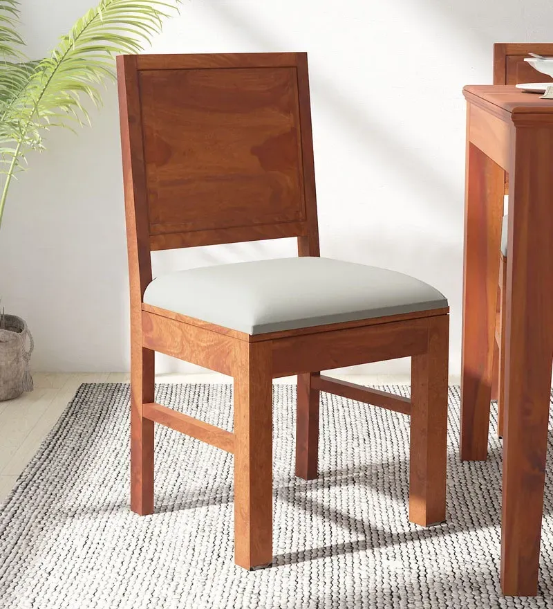 Stanfield Sheesham Wood Dining Chair In Honey Oak Finish (Set Of 2).webp