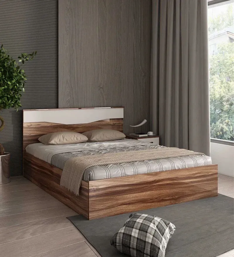 Stella King Size Bed in Frosty White & Antique Oak Finish with Box Storage.jpg1.webp