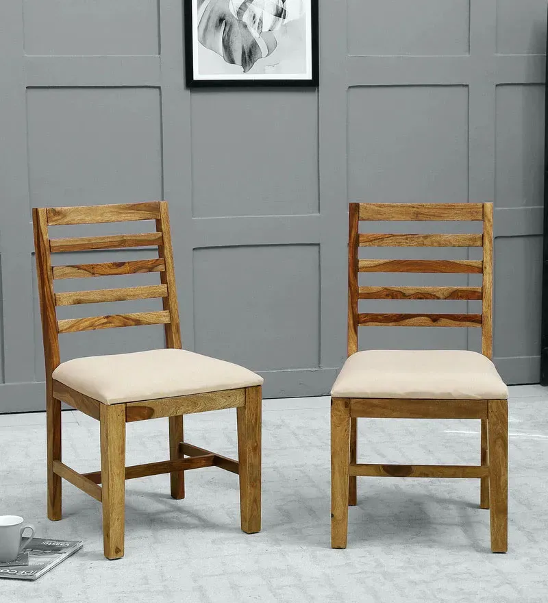 Stigen Sheesham Wood Dining Chair In Rustic Teak Finish (Set Of 2).webp