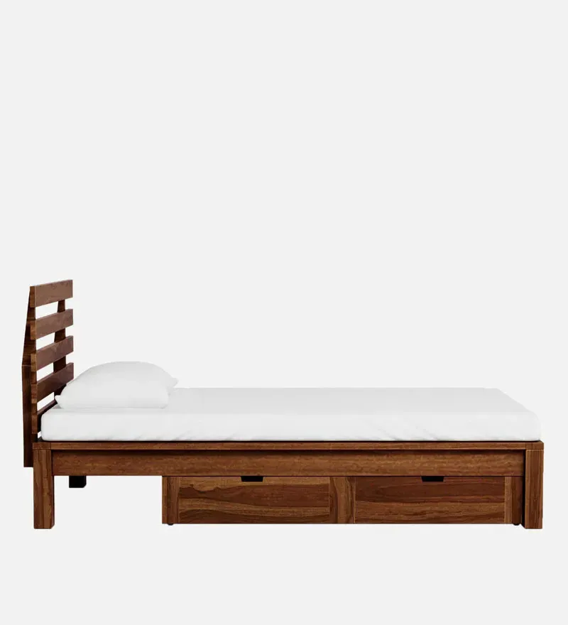 Stigen Sheesham Wood Single Bed In Provincial Teak Finish With Drawer Storage.jpg4.webp