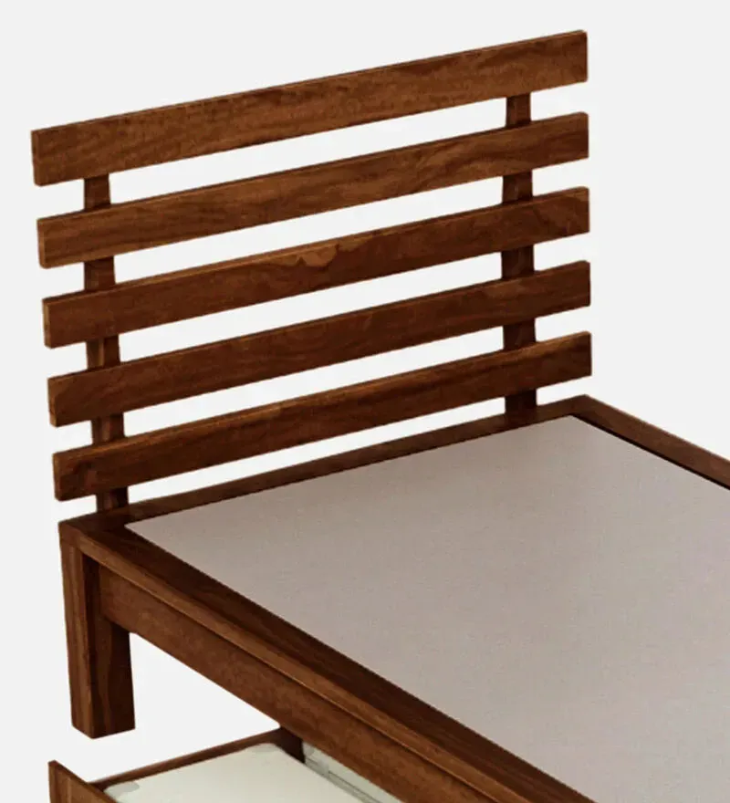 Stigen Sheesham Wood Single Bed In Provincial Teak Finish With Drawer Storage.jpg8.webp