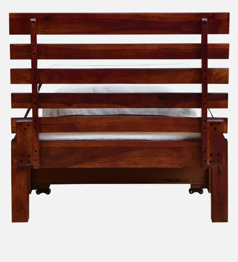 Stigen Sheesham Wood Single Bed With Drawer Storage In Honey Oak Finish.jpg5.webp
