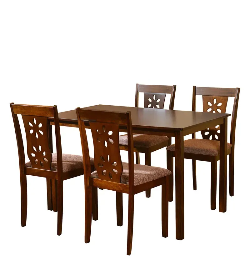 Sutlej Solid Wood 4 Seater Dining Set in Antique Cherry Finish.jpg11.webp