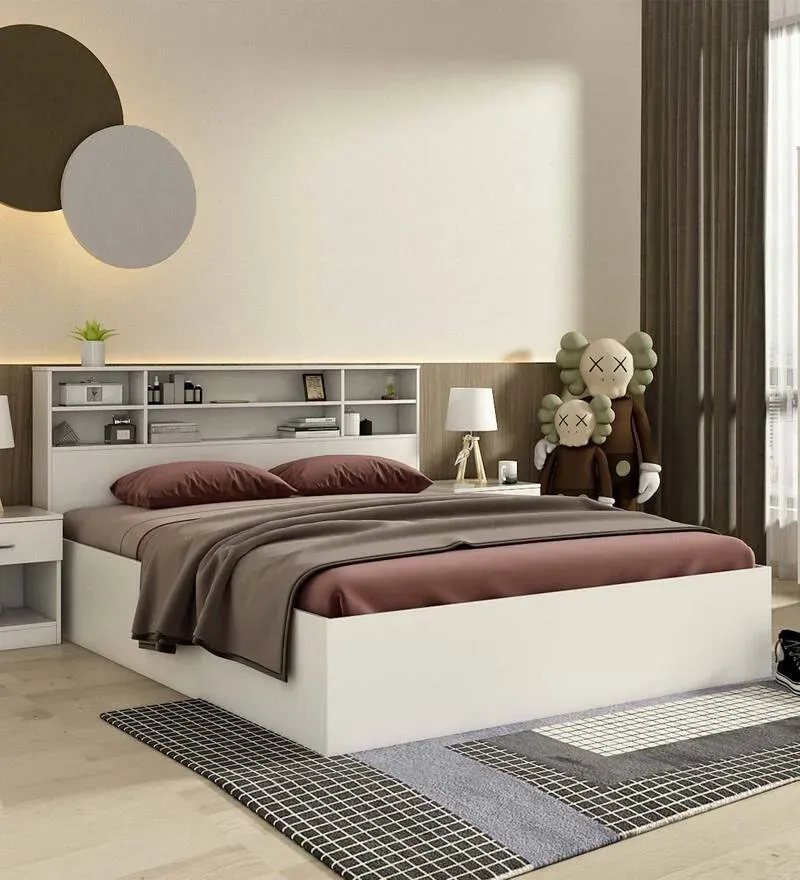 Swiss King Size Bed in Frosty White Finish with Box Storage.jpg1.webp