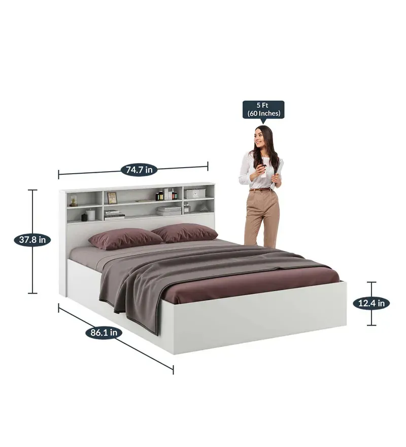 Swiss King Size Bed in Frosty White Finish with Box Storage.jpg2.webp