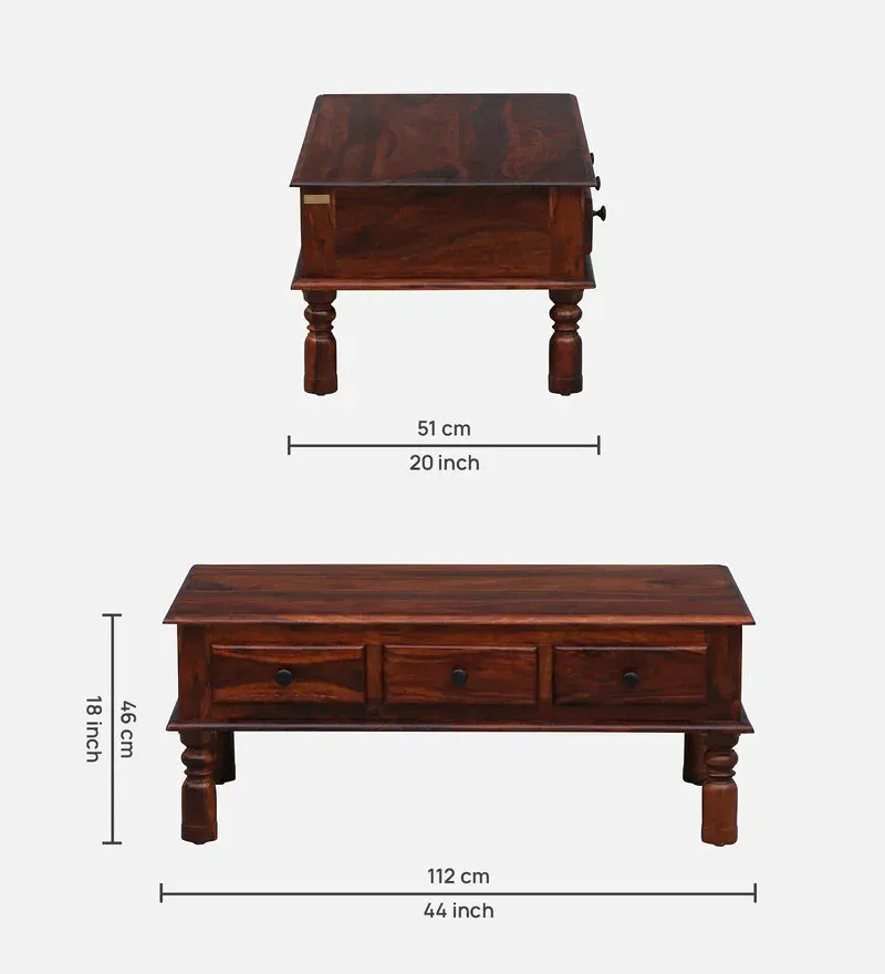 Takhat Sheesham Wood Coffee Table In Honey Oak Finish With Drawer.jpg1.webp
