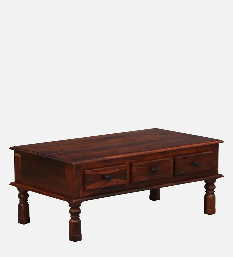 Takhat Sheesham Wood Coffee Table In Honey Oak Finish With Drawer.jpg2.webp
