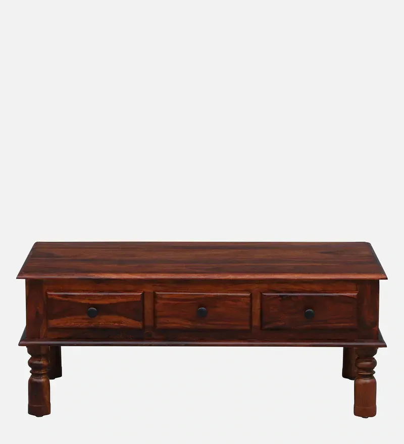 Takhat Sheesham Wood Coffee Table In Honey Oak Finish With Drawer.jpg3.webp