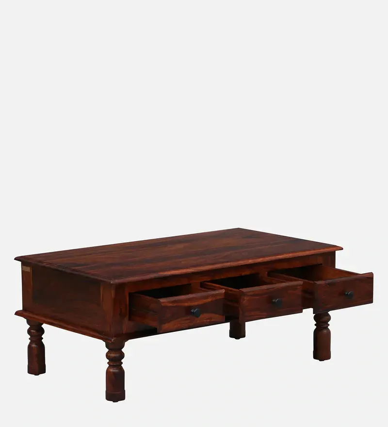 Takhat Sheesham Wood Coffee Table In Honey Oak Finish With Drawer.jpg6.webp
