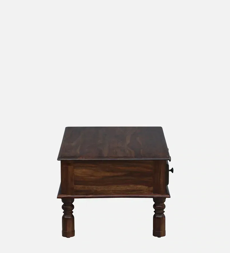 Takhat Sheesham Wood Coffee Table In Provincial Teak Finish With Drawer.jpg4.webp