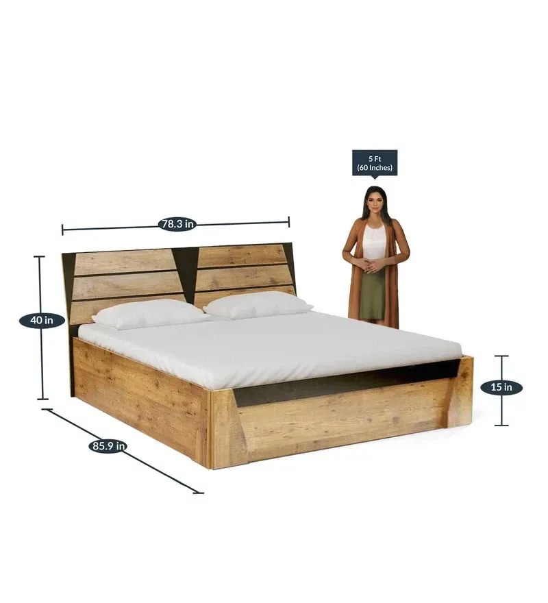 Texas King Size Bed Natural with Hydraulic Storage.jpg2.webp