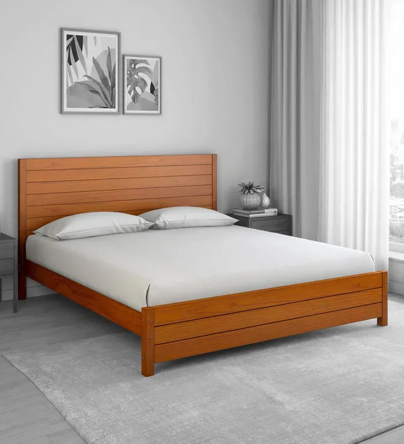 Timberland Solid Wood King Size Bed in Wenge Finish.webp