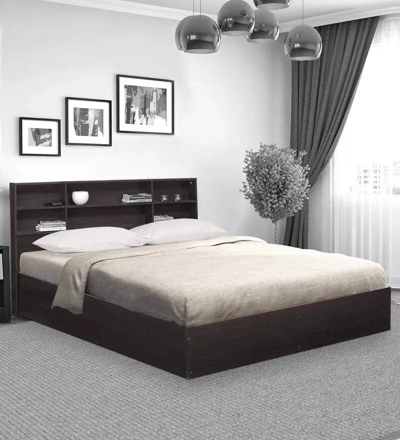 Tonja King Size Bed in Walnut Finish with Box Storage.webp