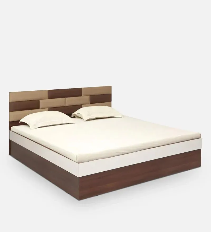 Torin King Size Bed in White & Brown Finish with Hydraulic Storage.jpg12.webp