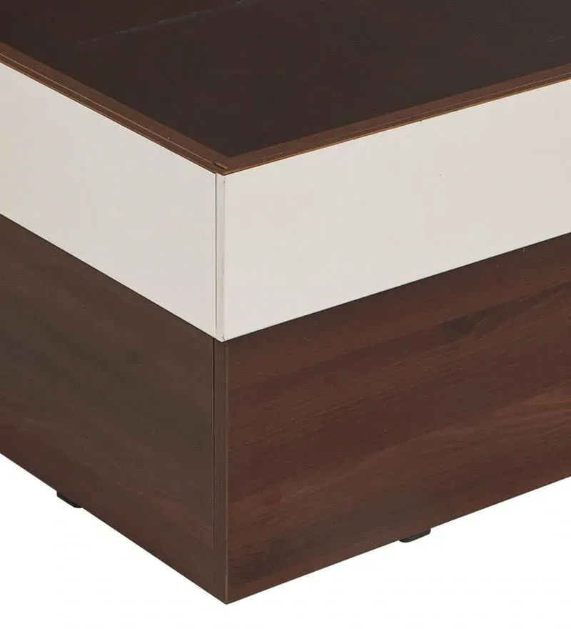 Torin King Size Bed in White & Brown Finish with Hydraulic Storage.jpg9.webp