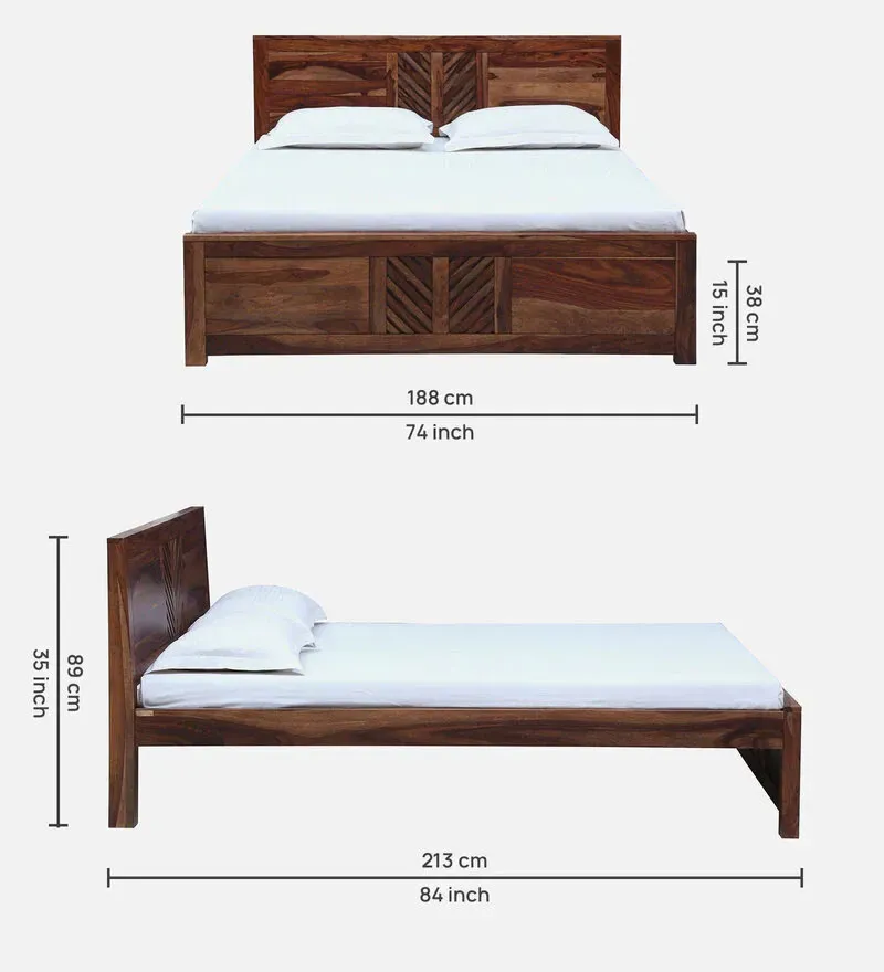 Tourconing Sheesham Wood King Size Bed In Rustic Teak Finish.jpg1.webp