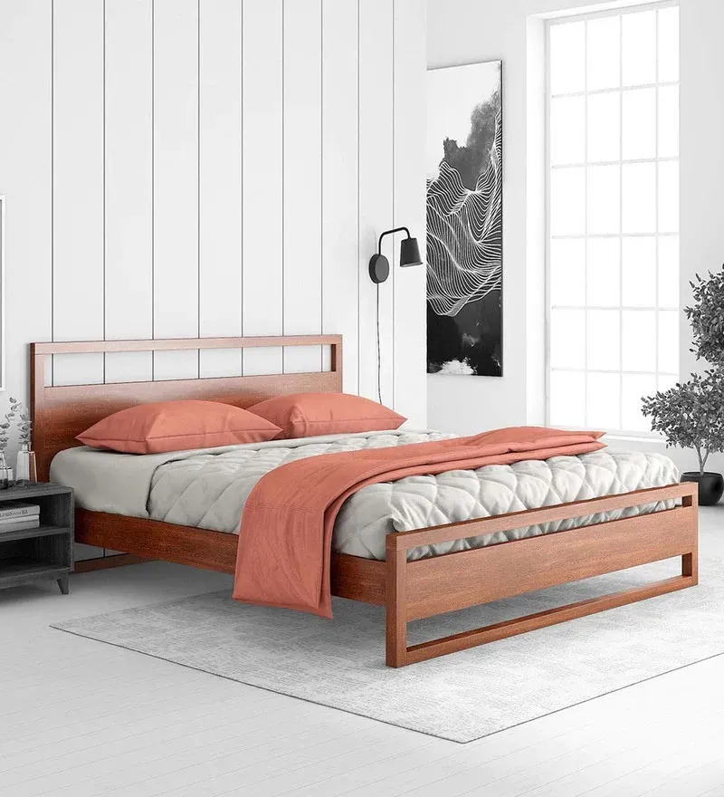 Turner Solid Wood King Size Bed in Dark Oak Matte Finish.webp