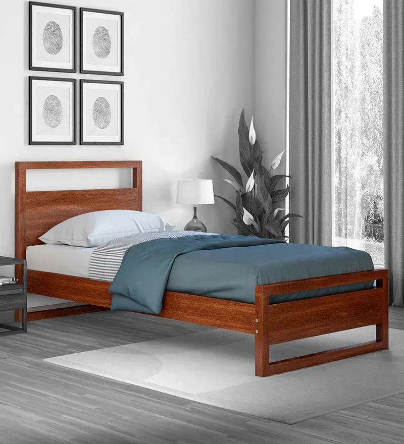 Turner Solid Wood Single Bed in Dark Oak Finish.webp